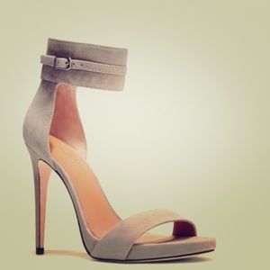 HALSTON HERITAGE ELLEN SUEDE HIGH HEEL SANDAL